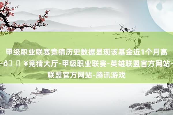 甲级职业联赛竞猜历史数据显现该基金近1个月高潮0.09%-🔥竞猜大厅-甲级职业联赛-英雄联盟官方网站-腾讯游戏