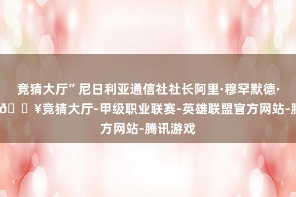 竞猜大厅”尼日利亚通信社社长阿里·穆罕默德·阿里说-🔥竞猜大厅-甲级职业联赛-英雄联盟官方网站-腾讯游戏